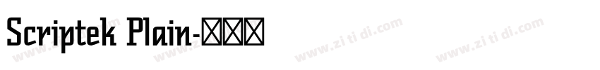 Scriptek Plain字体转换